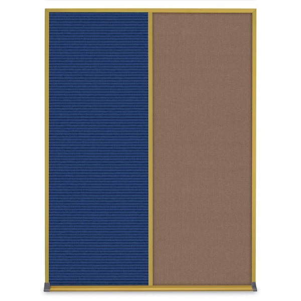 Single Door Radius Corkboard, 24"X36", B